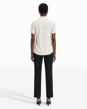 Button Down Blouse With Cap Sleeve Clothing Kasper