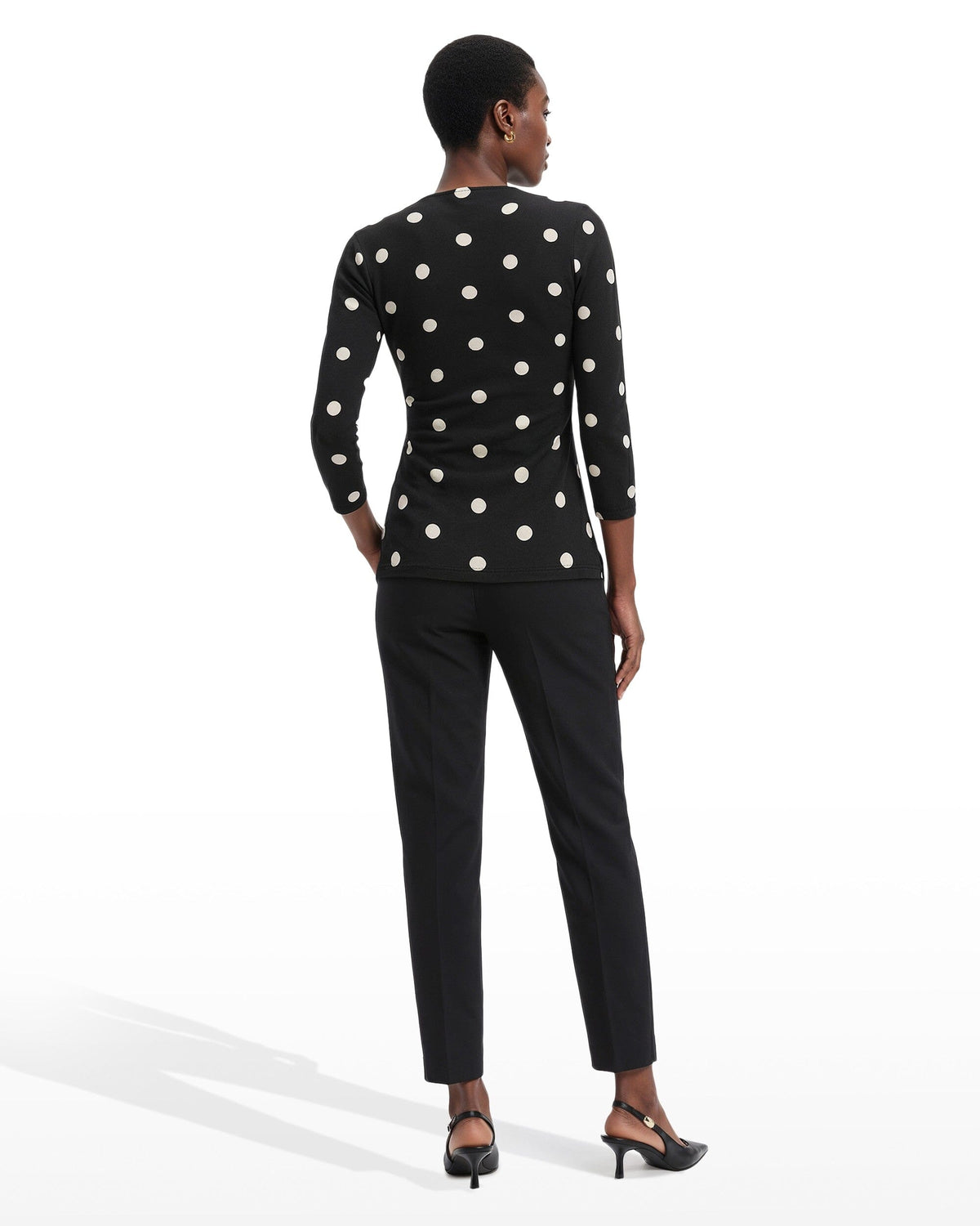 Anne Klein Printed Faux Wrap Top