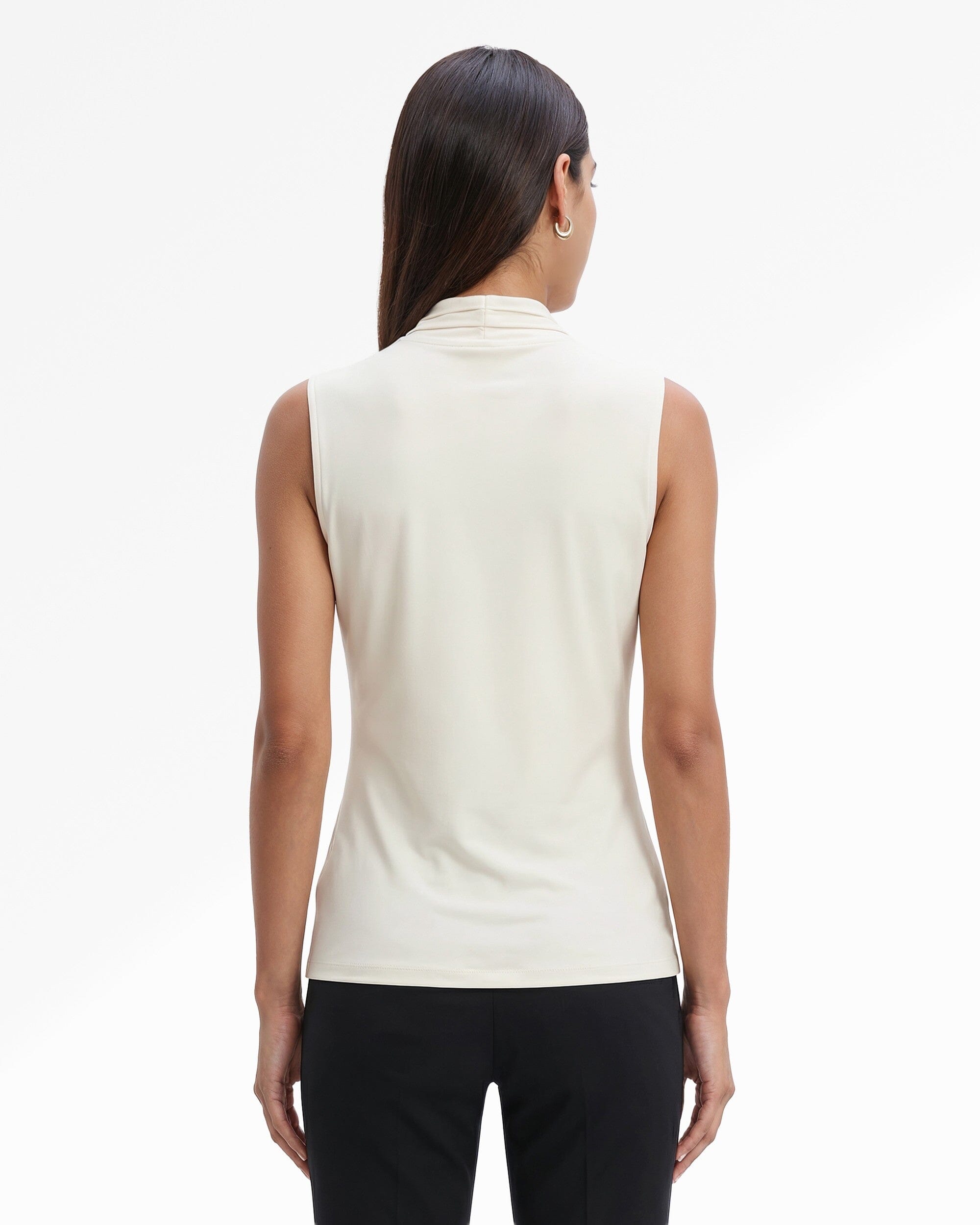 V-Neck Triple Pleat Top Clothing Kasper