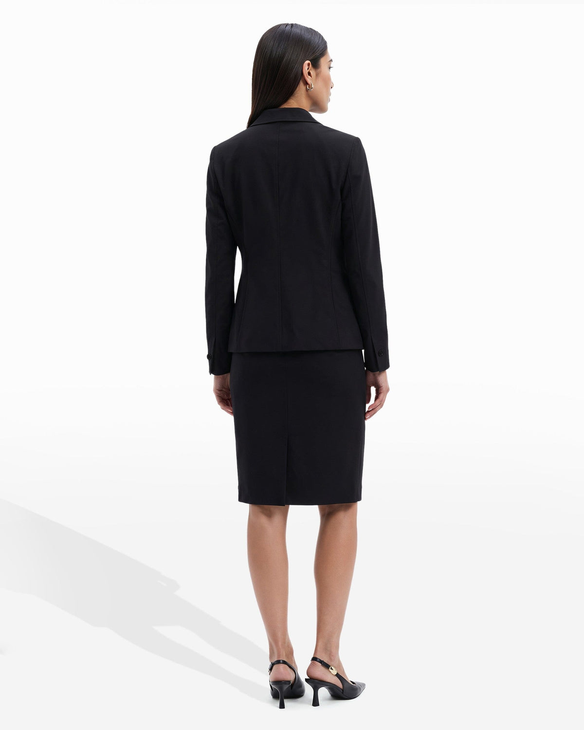 Anne Klein Notch Collar 2 Button Jacket