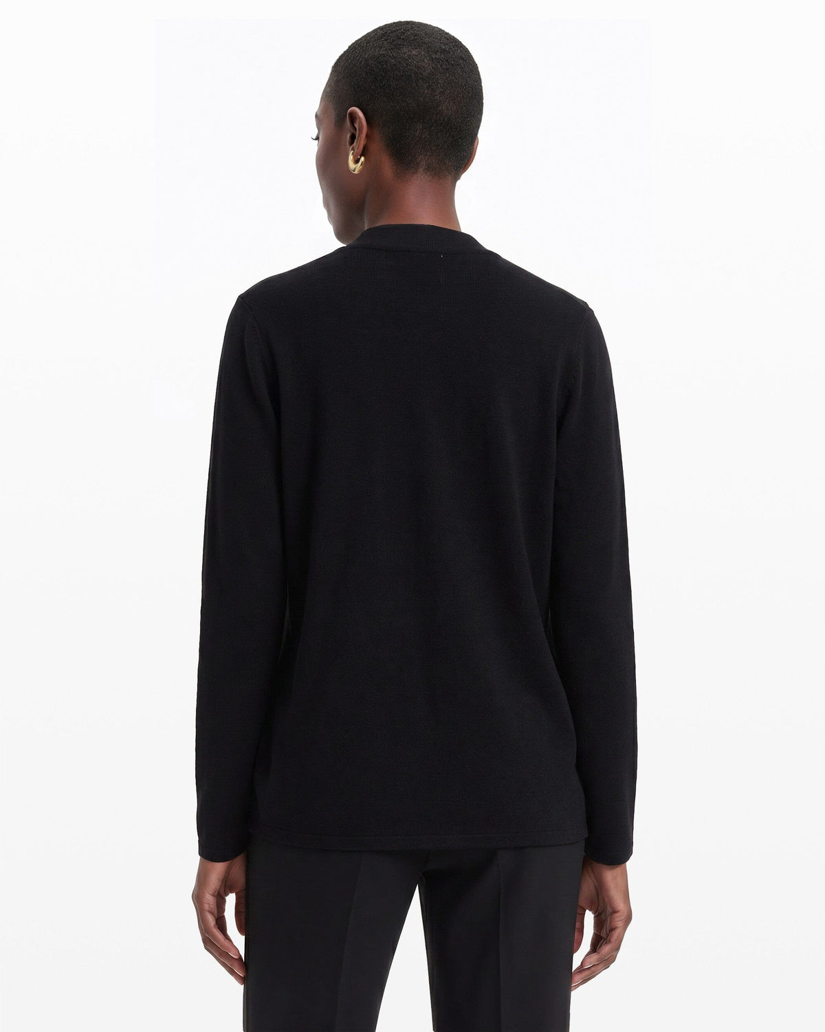 Anne Klein Cotton Front Pocket Cardigan