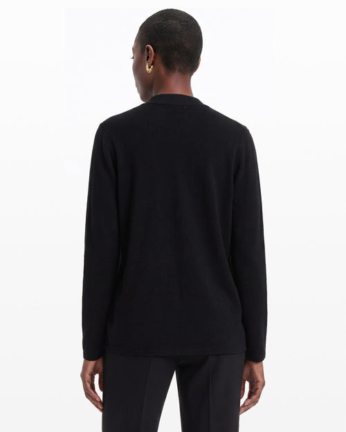 Anne Klein Cotton Front Pocket Cardigan