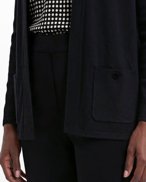 Cotton Front Pocket Cardigan Clothing Kasper
