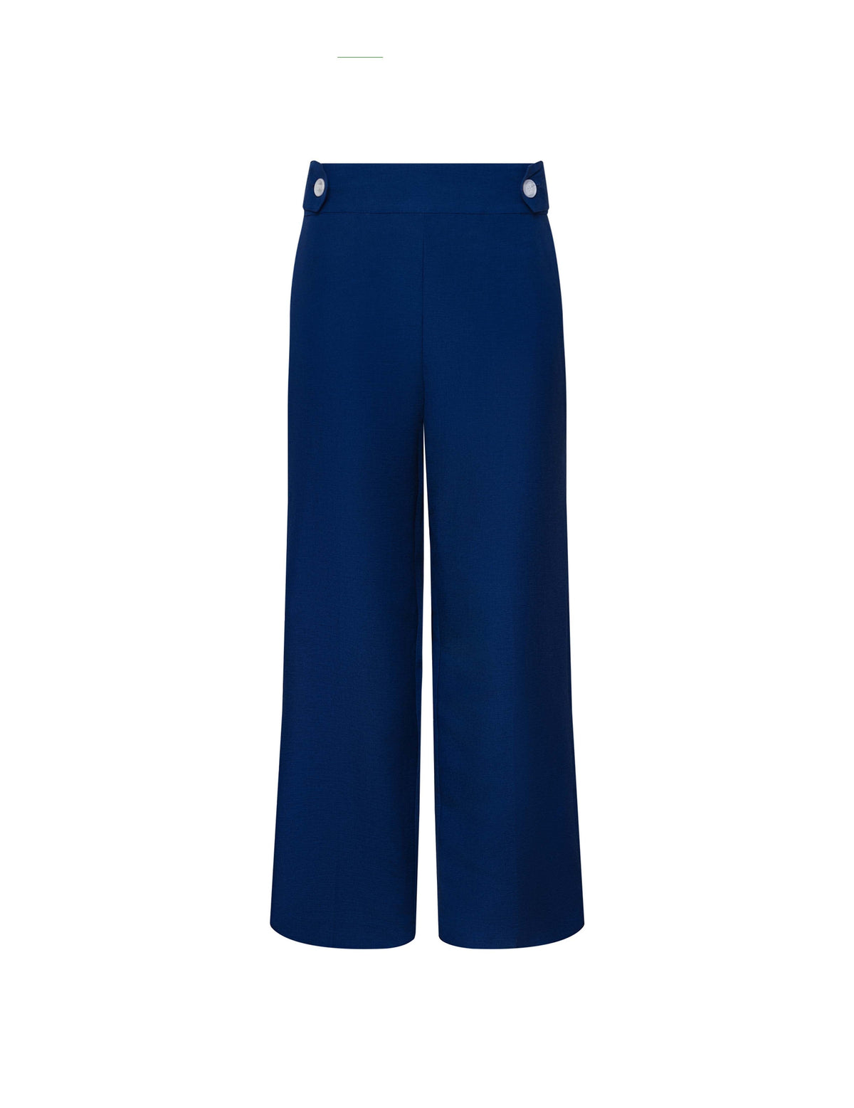 Anne Klein Santorini Blue Pull On High Rise Wide Leg Pant