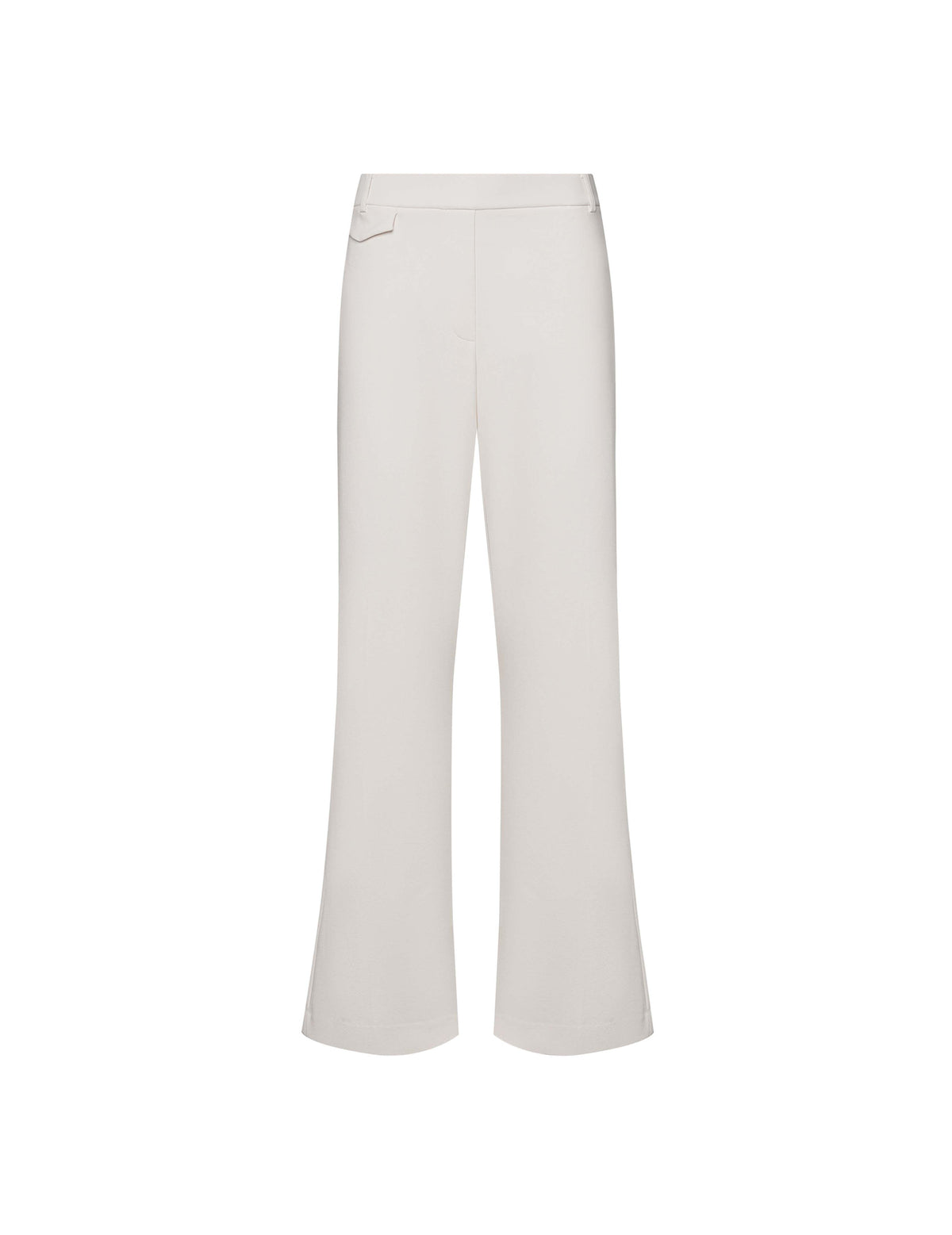 Anne Klein White Dove Pull-On Pocket Flap Pant