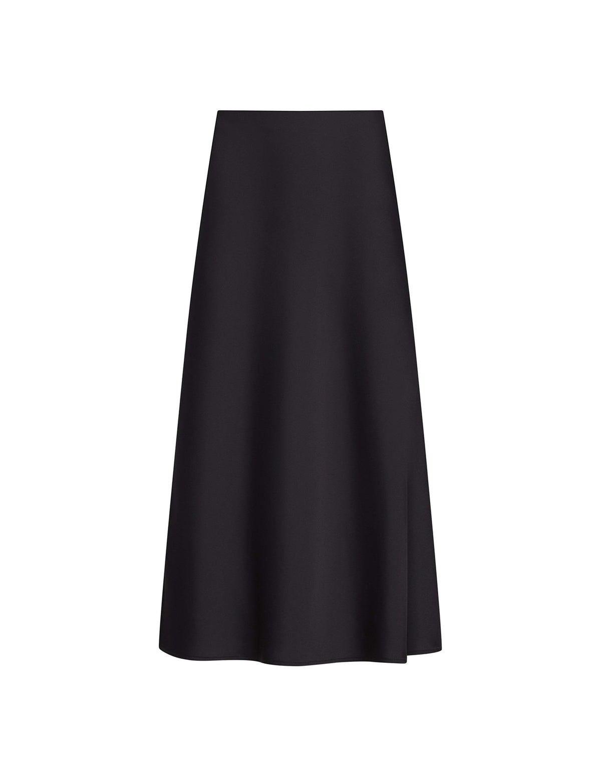 Anne Klein Anne Black Pull On Bias Flared Skirt