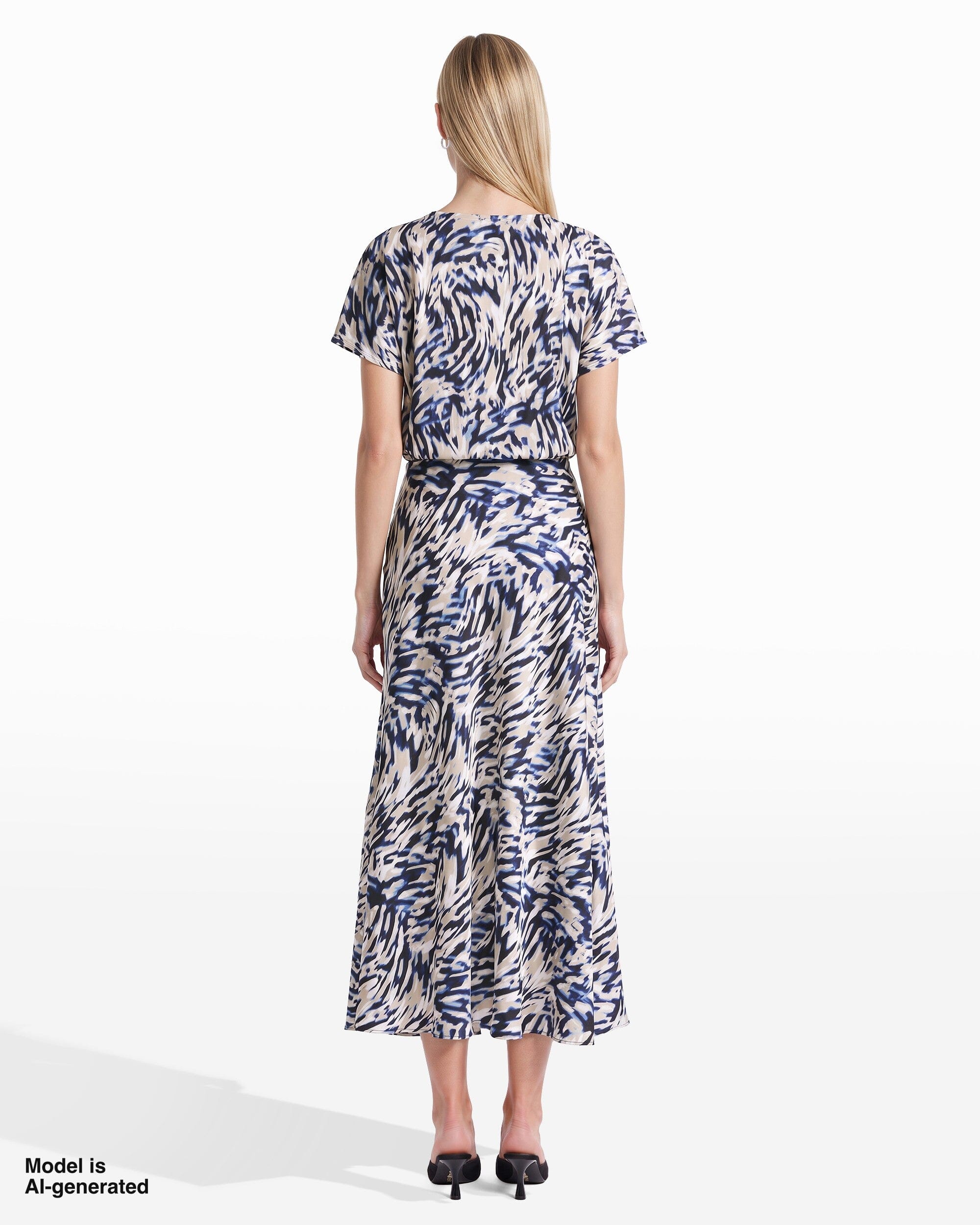 Bias Cut Flared Pull-On Skirt Apparel & Accessories Kasper