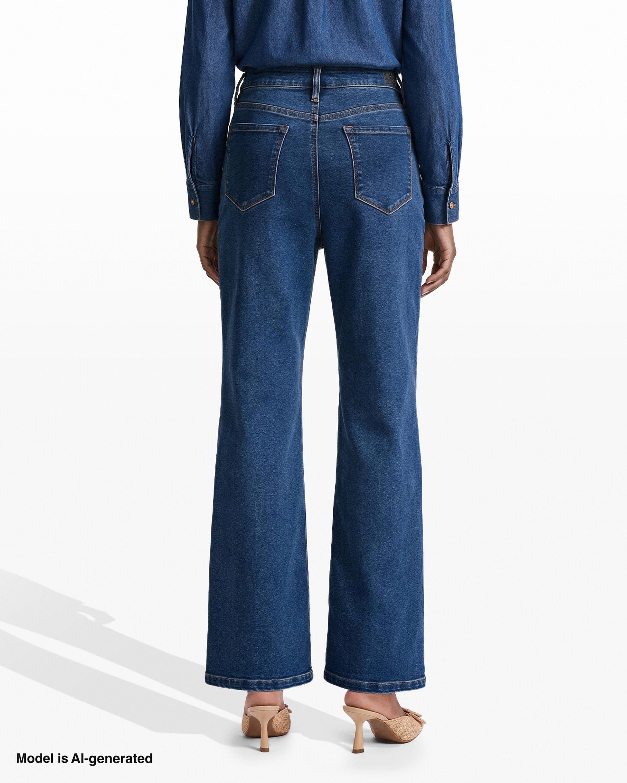 [SKU:12061726_8DE] High Rise Bootleg Pant