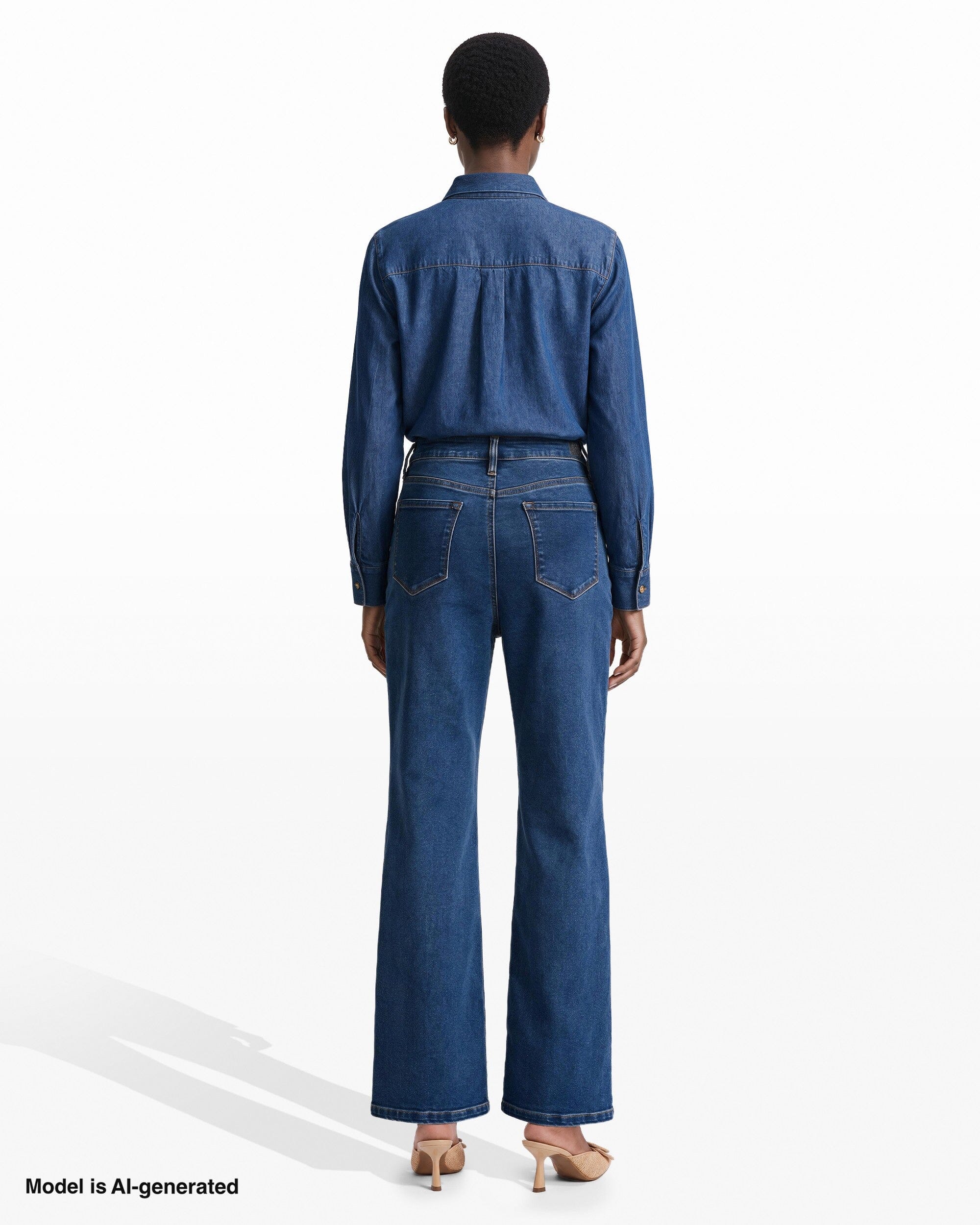 [SKU:12061726_8DE] High Rise Bootleg Pant