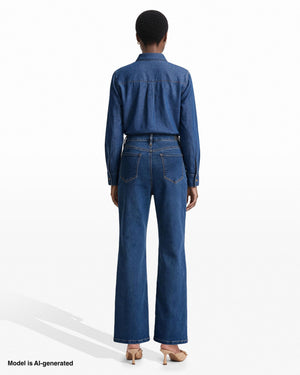 [SKU:12061726_8DE] High Rise Bootleg Pant