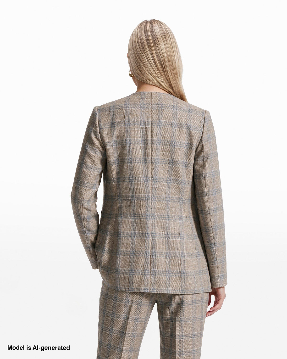 Anne Klein Faux Double-Breasted Jacket with Flap Pockets