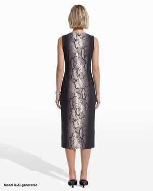 Sleeveless Jewel Neckline Midi Dress Apparel & Accessories Kasper