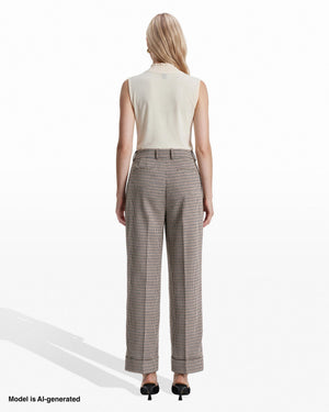 Ankle Cuff Slash Pocket Mid Rise Pants Apparel & Accessories Kasper