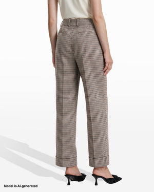 Ankle Cuff Slash Pocket Mid Rise Pants Apparel & Accessories Kasper