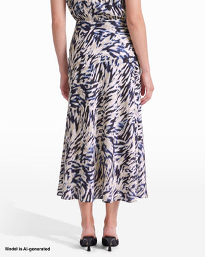 Anne Klein Bias Cut Flared Pull-On Skirt