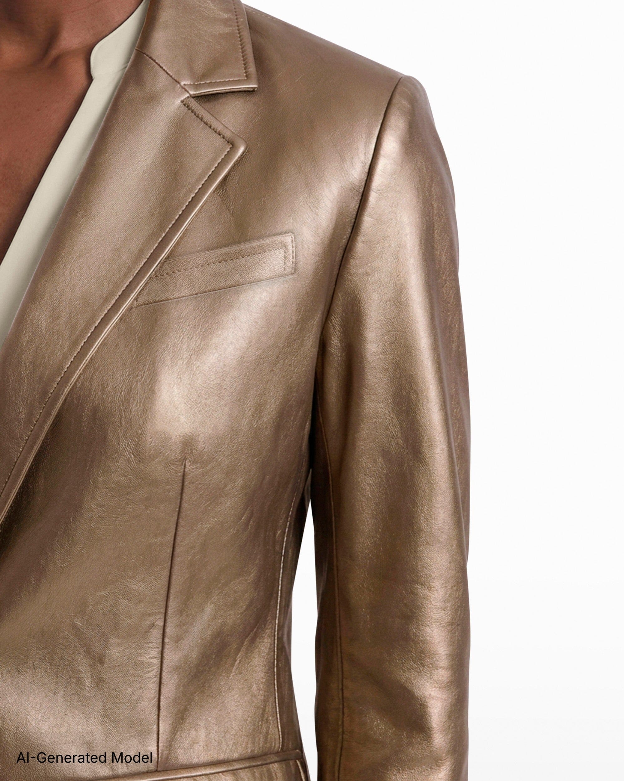 Anne Klein One-Button Notch Lapel Long Sleeve Jacket