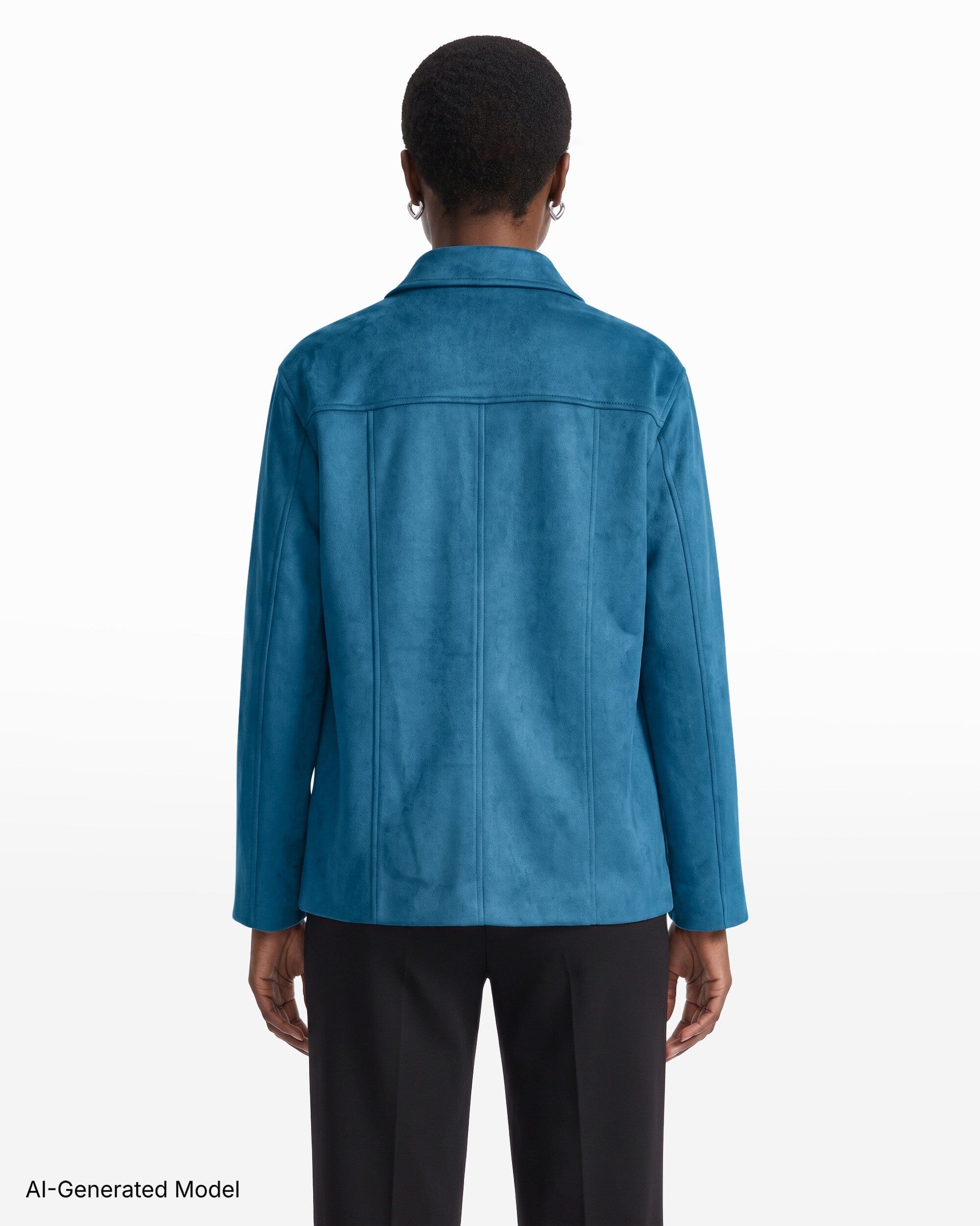 Anne Klein Five-Button Jacket with Patch Pockets