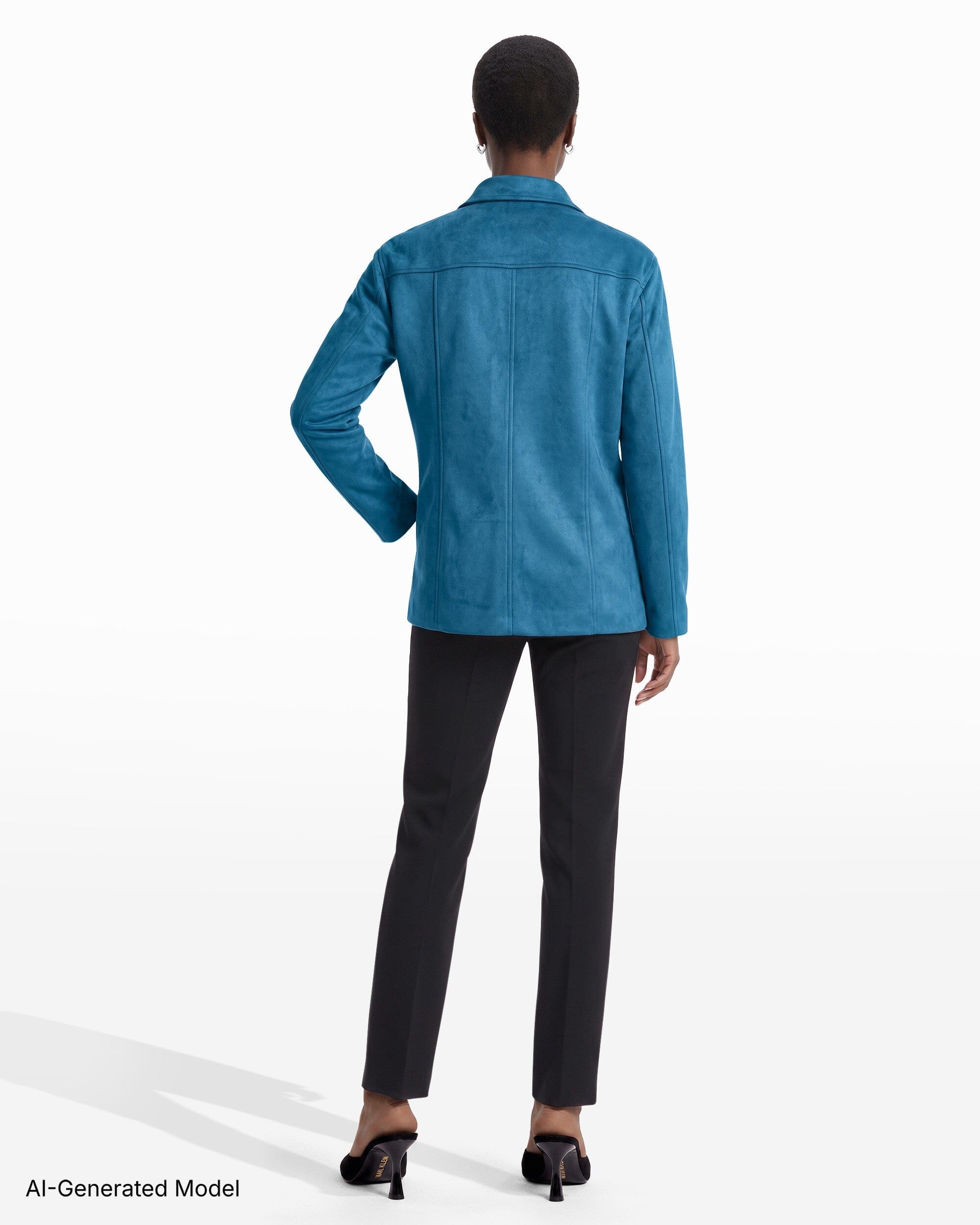 Anne Klein Five-Button Jacket with Patch Pockets