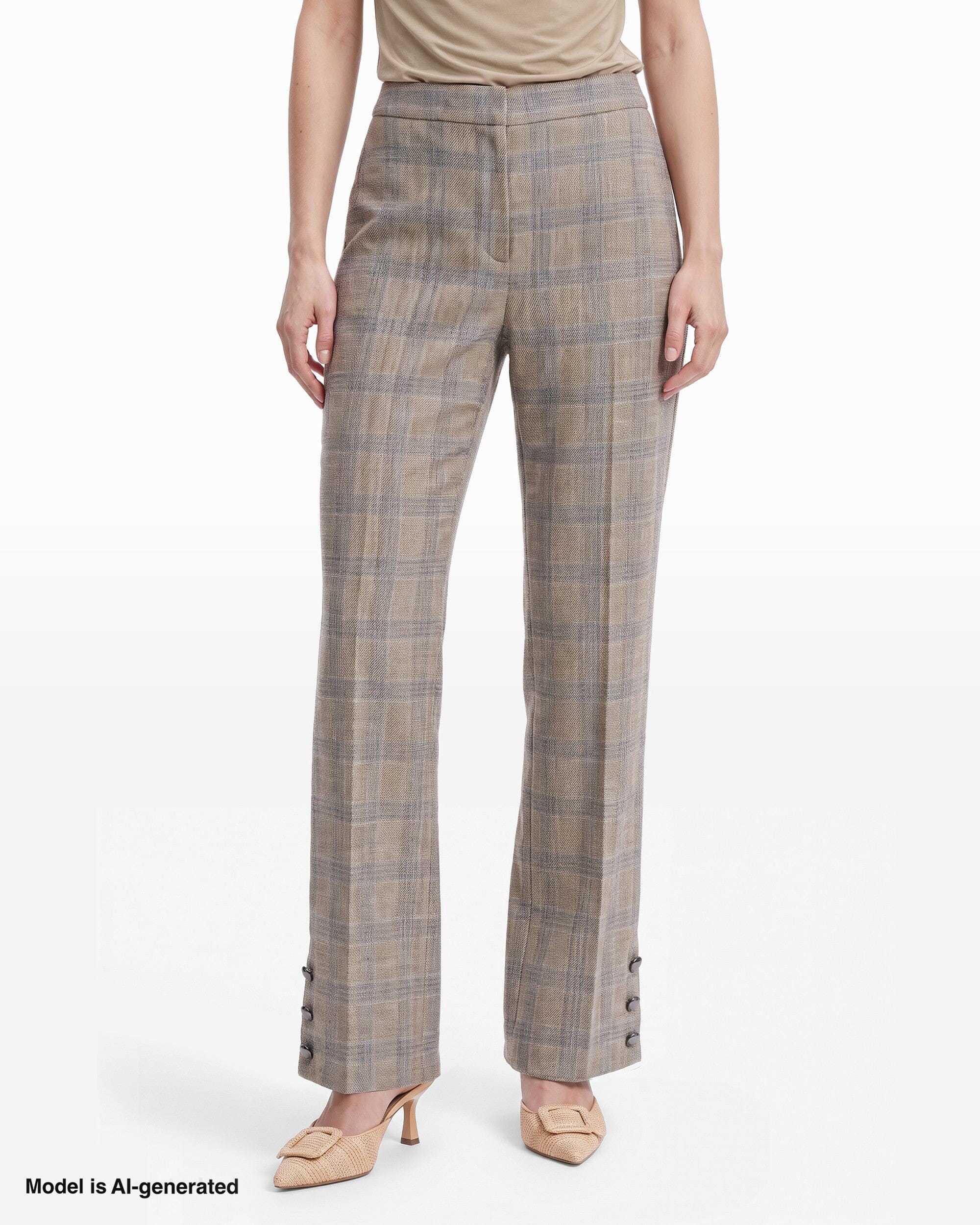 Anne Klein Straight Ankle Pant Tab