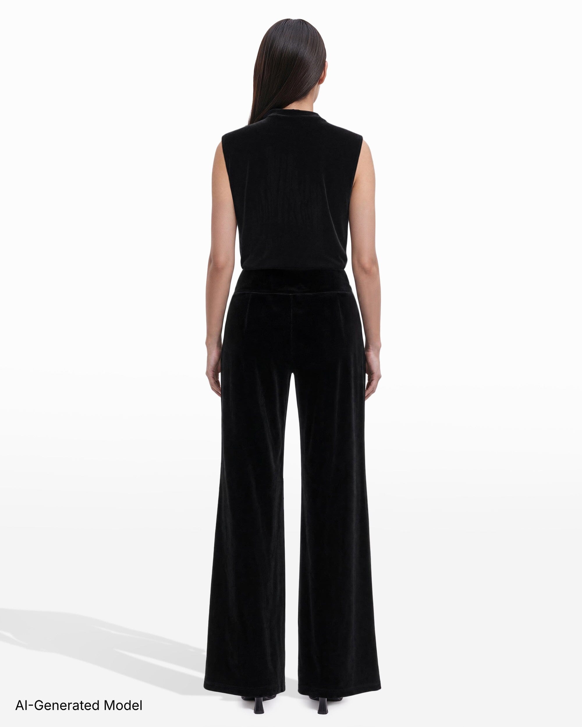 Anne Klein High Rise Pull-On Wide Leg Pant