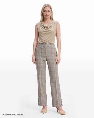 Anne Klein Straight Ankle Pant Tab