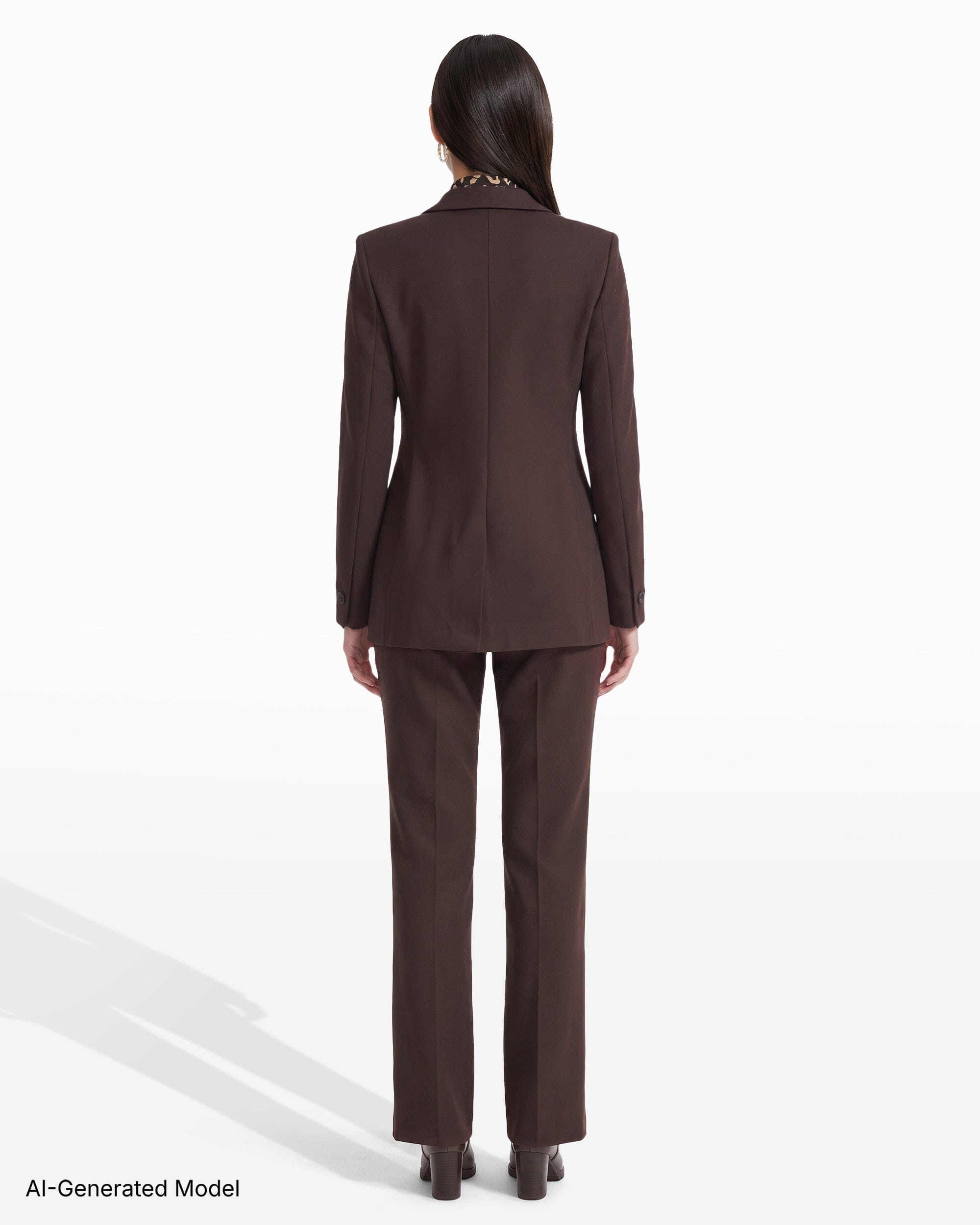 Anne Klein Three-Button Notched Neck Jacket with Flap Hip Pockets