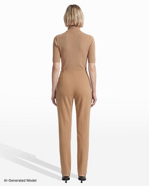 Anne Klein Pull-On Straight Ankle Pant with Hollywood Waist