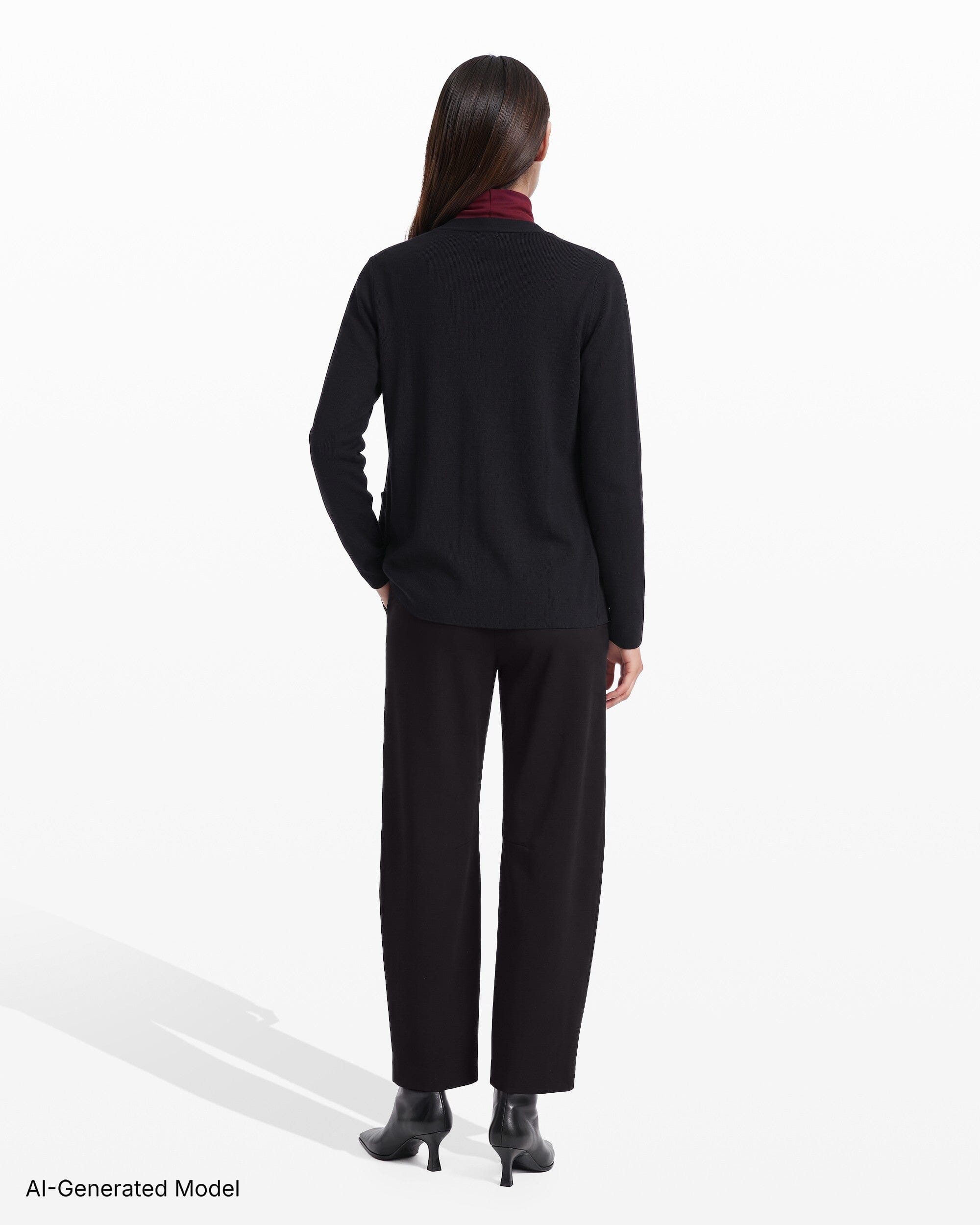 Anne Klein Button-Front Cardigan Sweater With Patch Pockets