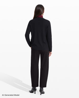 Anne Klein Button-Front Cardigan Sweater With Patch Pockets