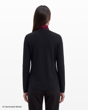Anne Klein Button-Front Cardigan Sweater With Patch Pockets