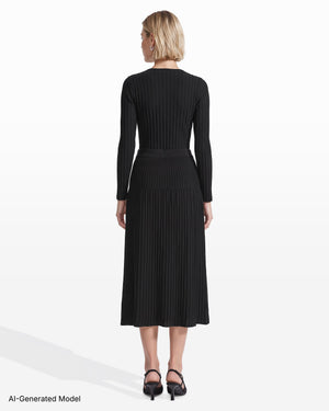 [SKU:12066513_3QK] Novelty Stitch Sweater Skirt