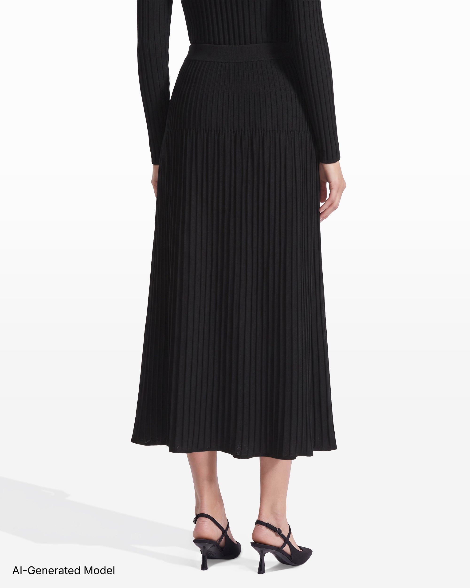 [SKU:12066513_3QK] Novelty Stitch Sweater Skirt