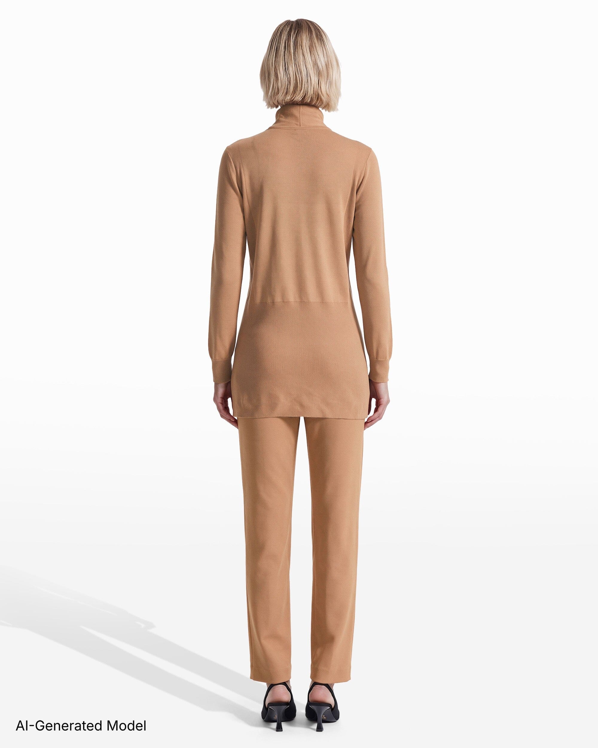 [SKU:12062267_1EH] Pacifica Open Neck Long Sleeve Cardigan Sweater
