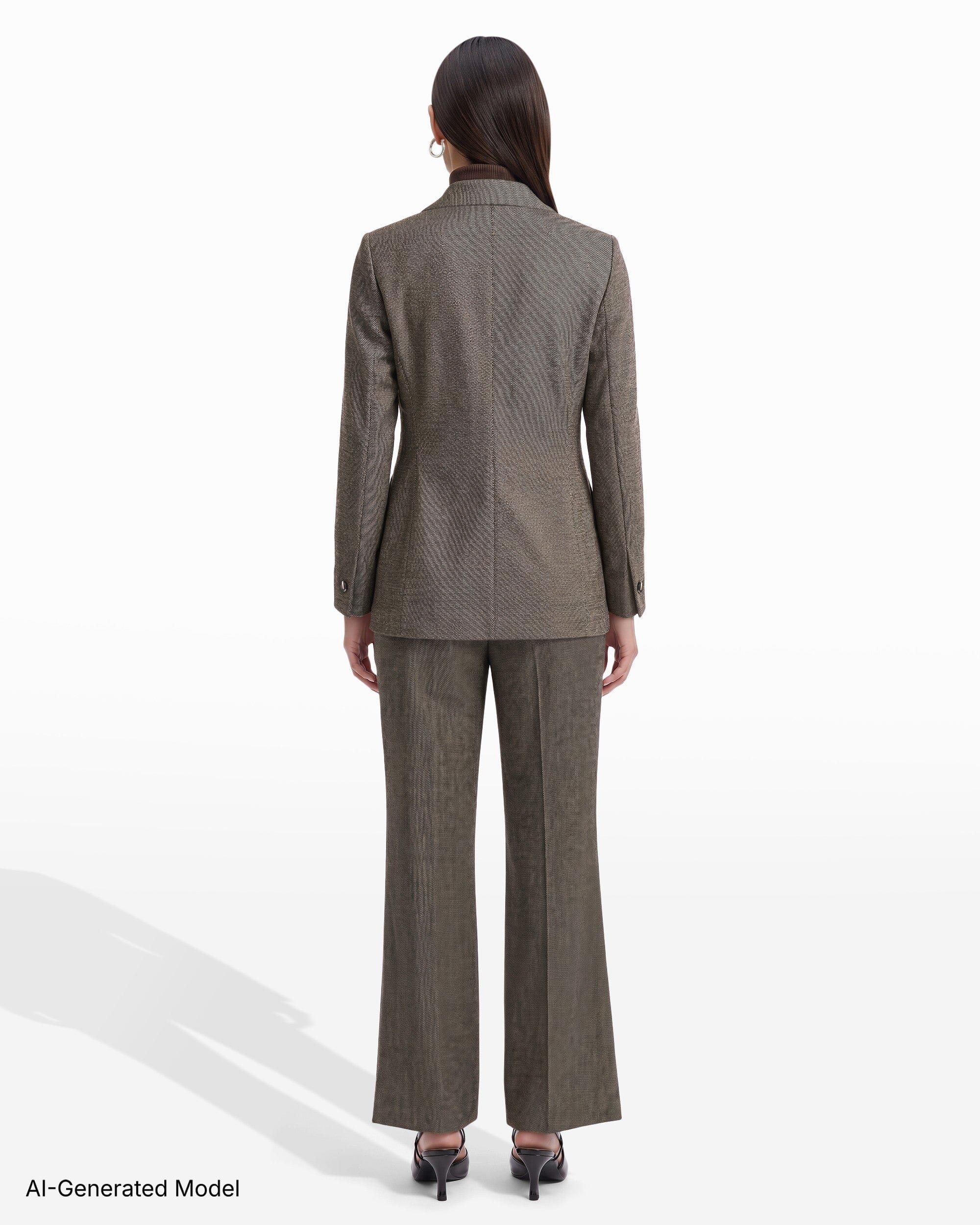 Anne Klein Triple Pocket Faux Double-Breasted Flap Pocket Jacket