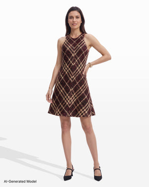 Anne Klein Sleeveless Swing Crew Neck Dress