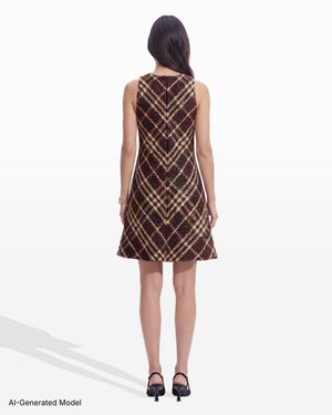 Anne Klein Sleeveless Swing Crew Neck Dress