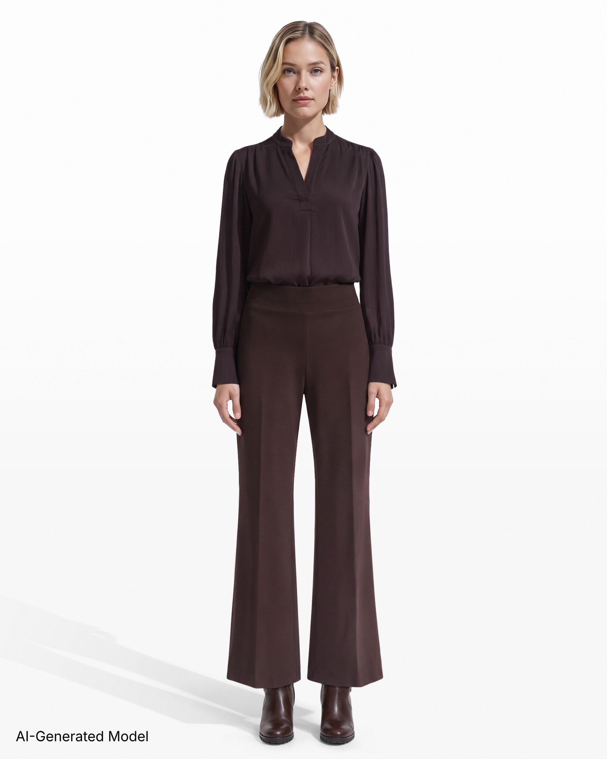 Anne Klein High Rise Wide Leg Pant