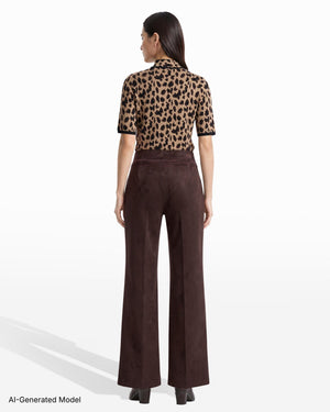 Anne Klein High Rise Pull On Wide Leg Pant