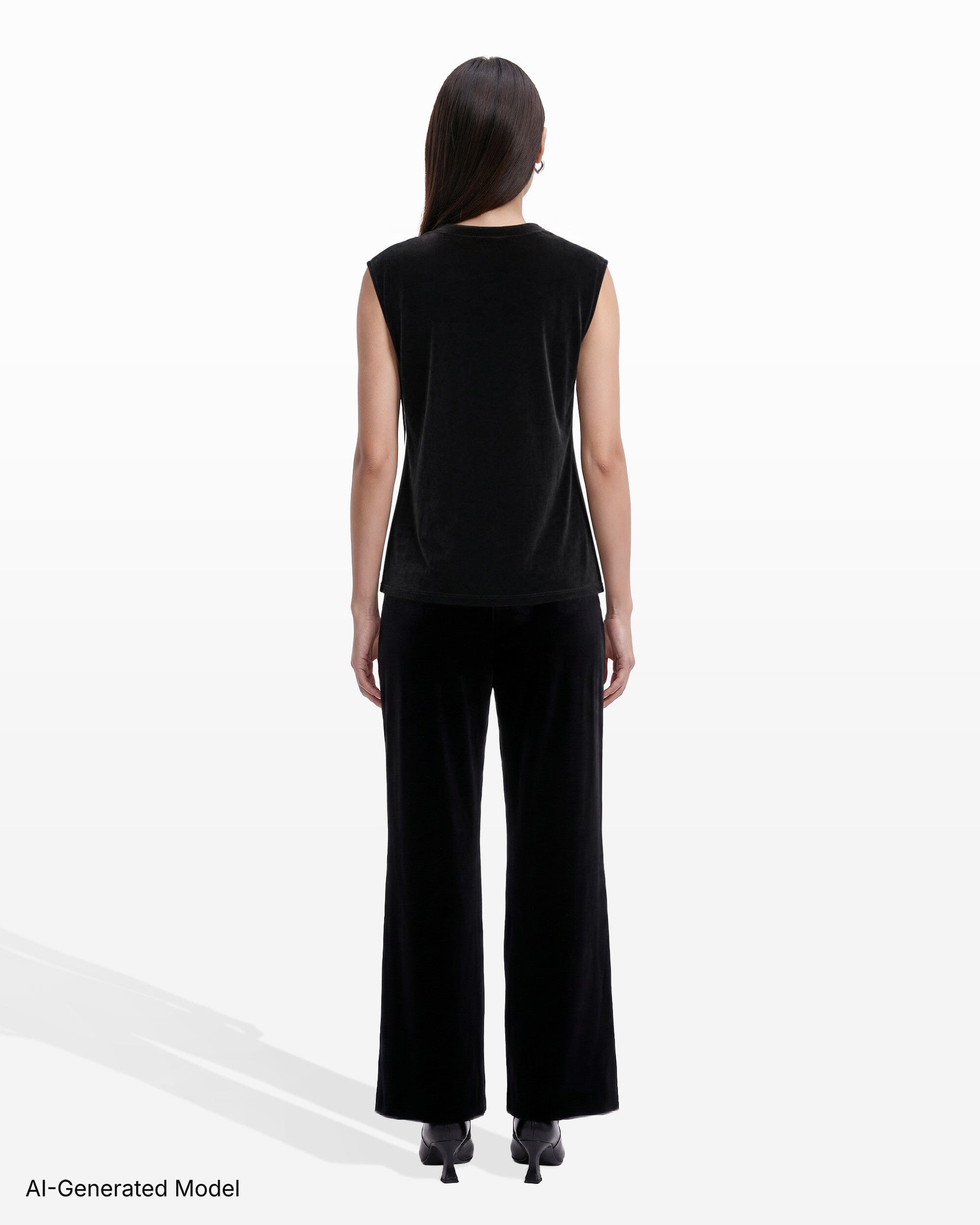Cowl Neck Sleeveless Knit Top with Extended Shoulder Apparel & Accessories Kasper