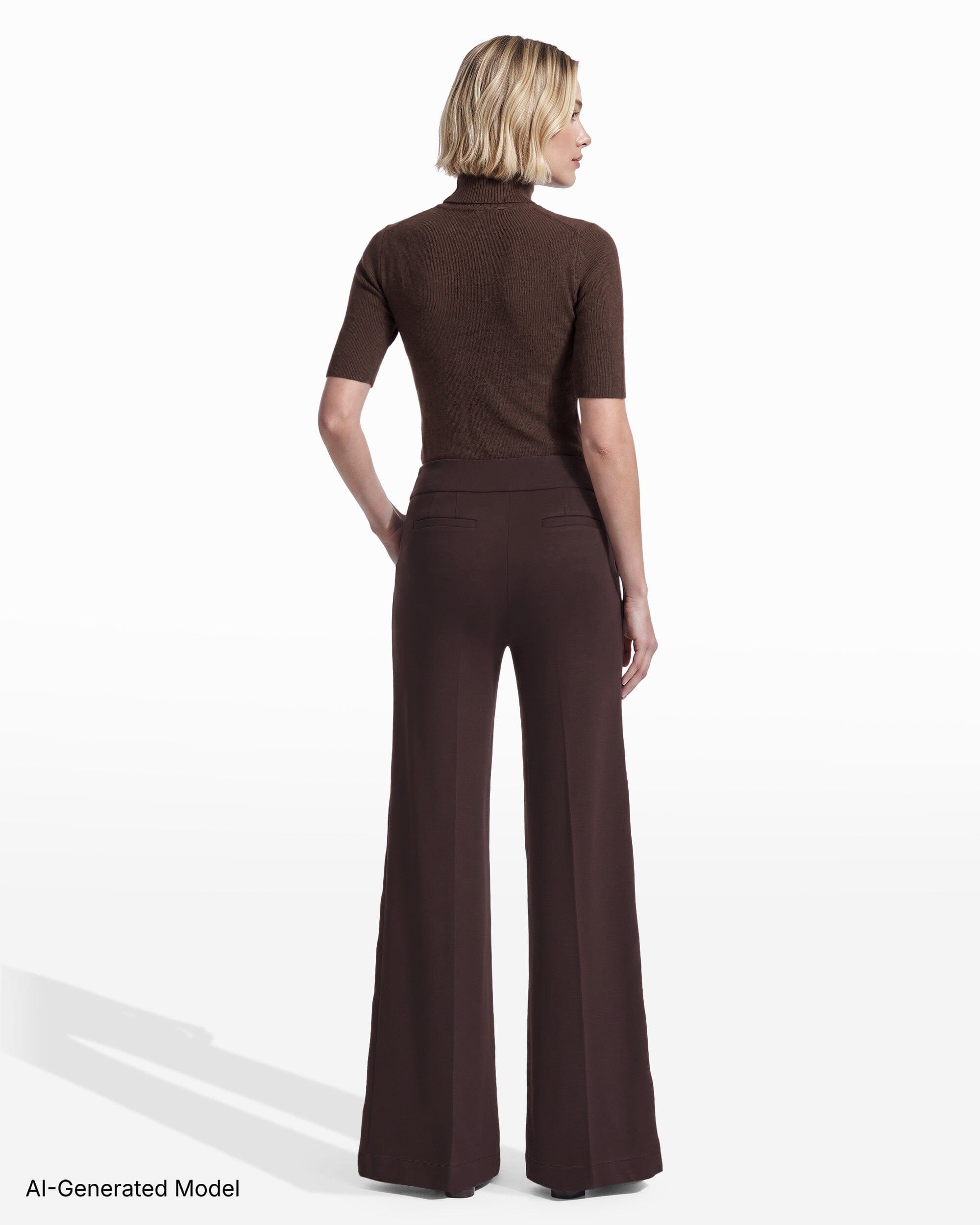 Anne Klein Pull On Wide Leg Slash Pocket Pant
