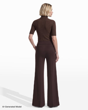 Anne Klein Pull On Wide Leg Slash Pocket Pant