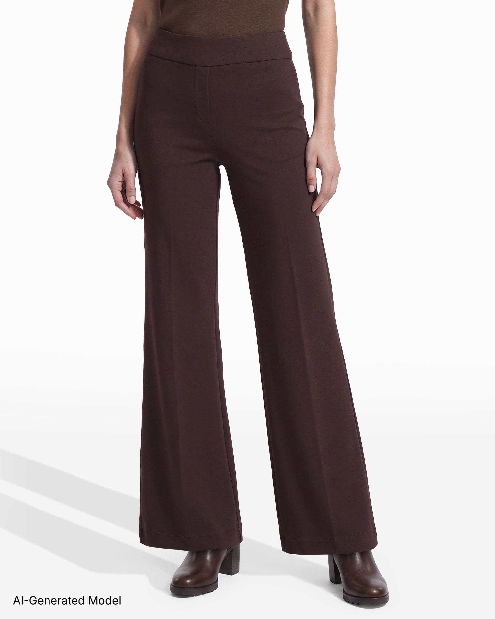 Anne Klein Pull On Wide Leg Slash Pocket Pant