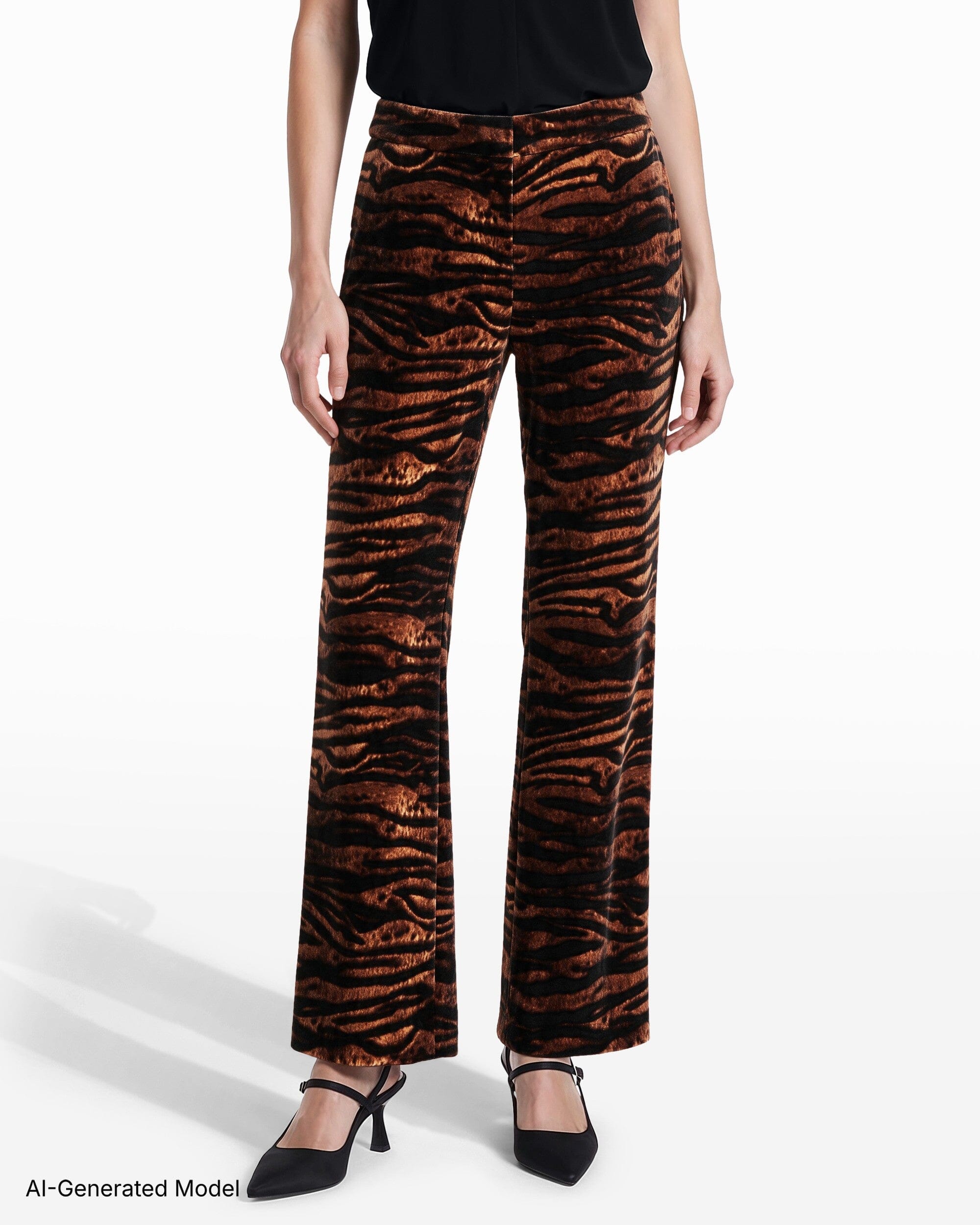 Anne Klein Flat Front Flare Pant