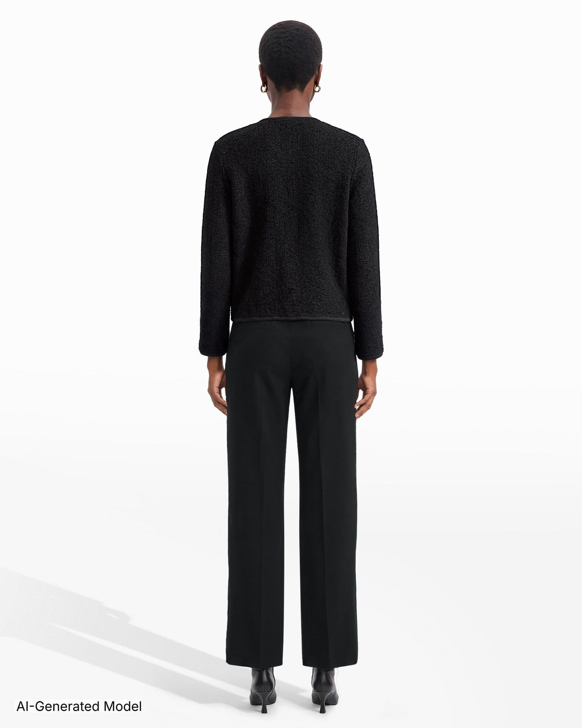 Anne Klein Eyelash Texture Yarn Cardigan