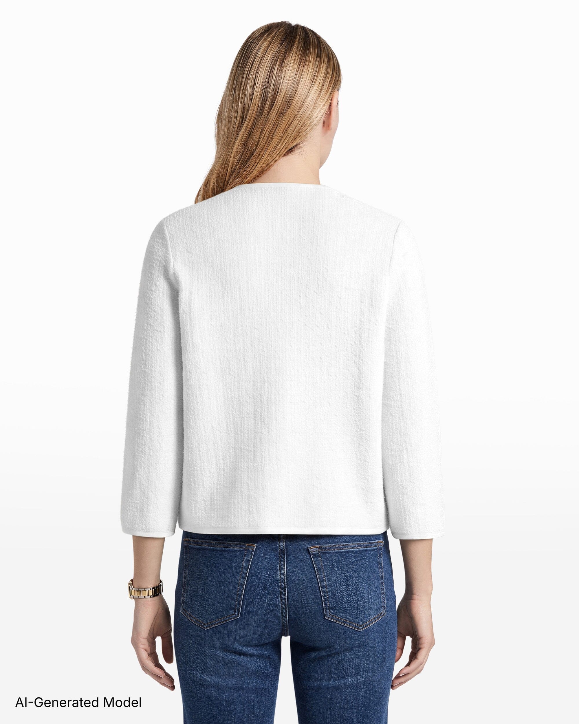 Eyelash Texture Yarn Button-Front Cardigan Sweater Apparel & Accessories Kasper
