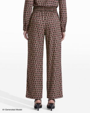 Anne Klein High Rise Pull-On Wide Leg Pant