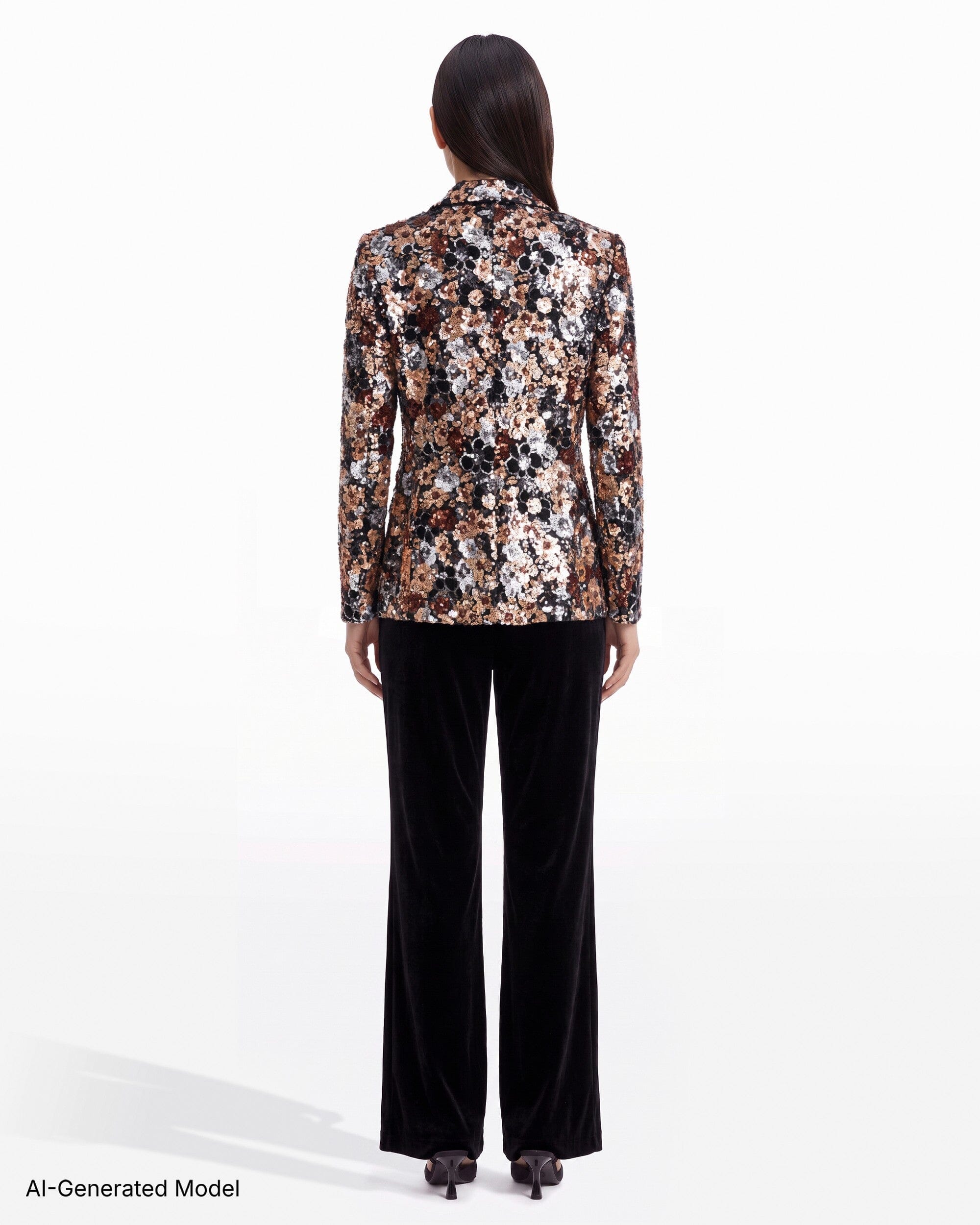 Anne Klein One-Button Notch Collar Long Sleeve Jacket
