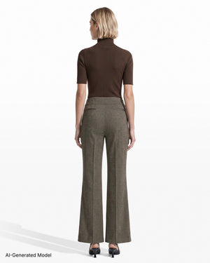 Anne Klein Pull-On Mid-Rise Pant with Slash Pockets