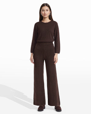 Anne Klein Heat Set Wide Leg Sweater Pant