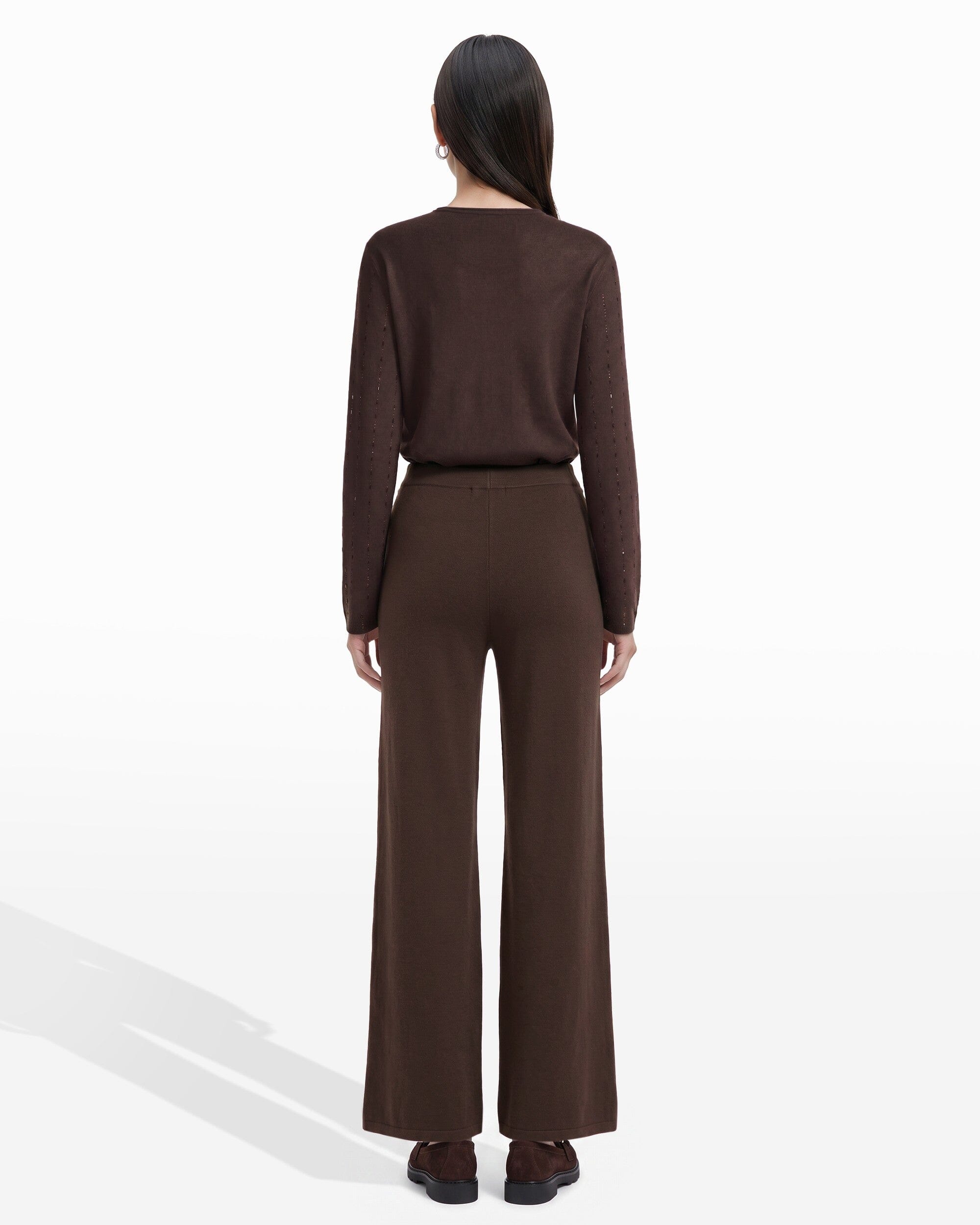 Anne Klein Heat Set Wide Leg Sweater Pant